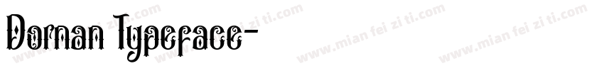 Dornan Typeface字体转换